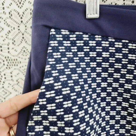 NWT DKNYC Textured‎ women's shorts navy blue 6 - Picture 5 of 8